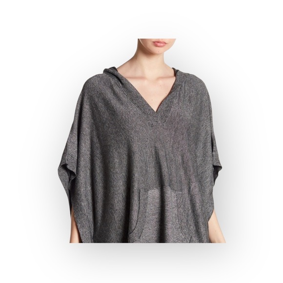 new Leimere ༄ Cozy Cashmere Sweater Poncho Hoodie Top ༄ Marbled Grey ༄ XS S M L - Picture 12 of 15